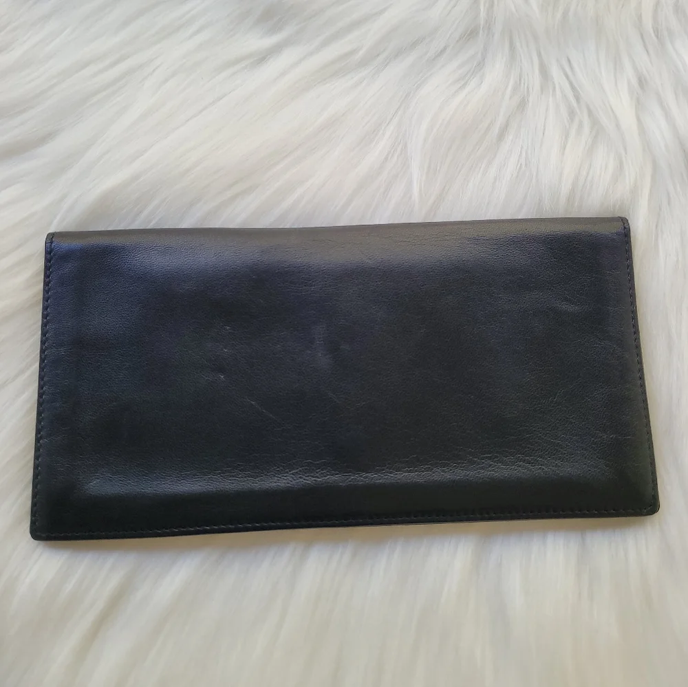 🖤LOEWE Anagram Black Leather Long Bifold Wallet